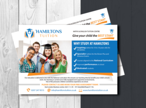 Flyer Design by uk for Hamiltons Tuition Ltd | Design #7103513