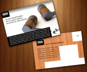 Postcard Design by Rohan Alexander for Grain Audio LLC | Design: #7107672