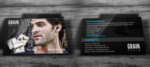 Postcard Design by primarydesigner2k9 for Grain Audio LLC | Design #7117197
