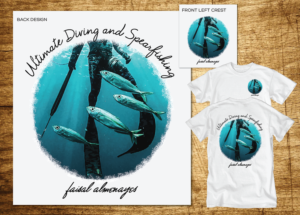 Design shirt and free diving and spearfishing  | T-shirt Design by CoffeeBreak88