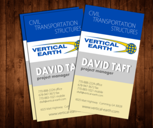 Design de Carte de Visite par elveneclipse pour Vertical Earth Inc | Design : #7160732