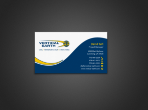 Design de Carte de Visite par chandrayaan.creative pour Vertical Earth Inc | Design : #7102754