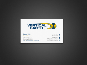 Design de Carte de Visite par chandrayaan.creative pour Vertical Earth Inc | Design : #7102759