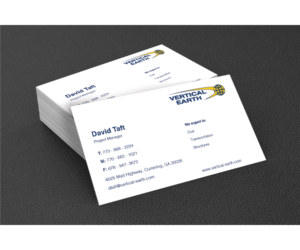 Design de Carte de Visite par Arthur  |  Bridge Design pour Vertical Earth Inc | Design : #7124242