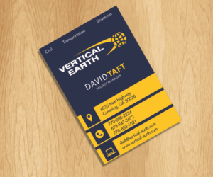 Business Card Design by Mohits27 for Vertical Earth Inc | Design: #7180341