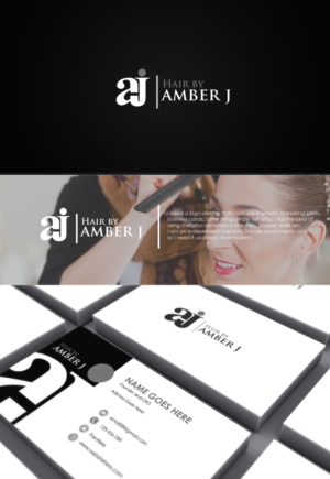 Logo Design by PixelAgent for Hair by Amber J | Design #7257364