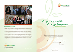 Diseño de Brochure por DesignFive para Big Picture Health | Diseño: #1858357