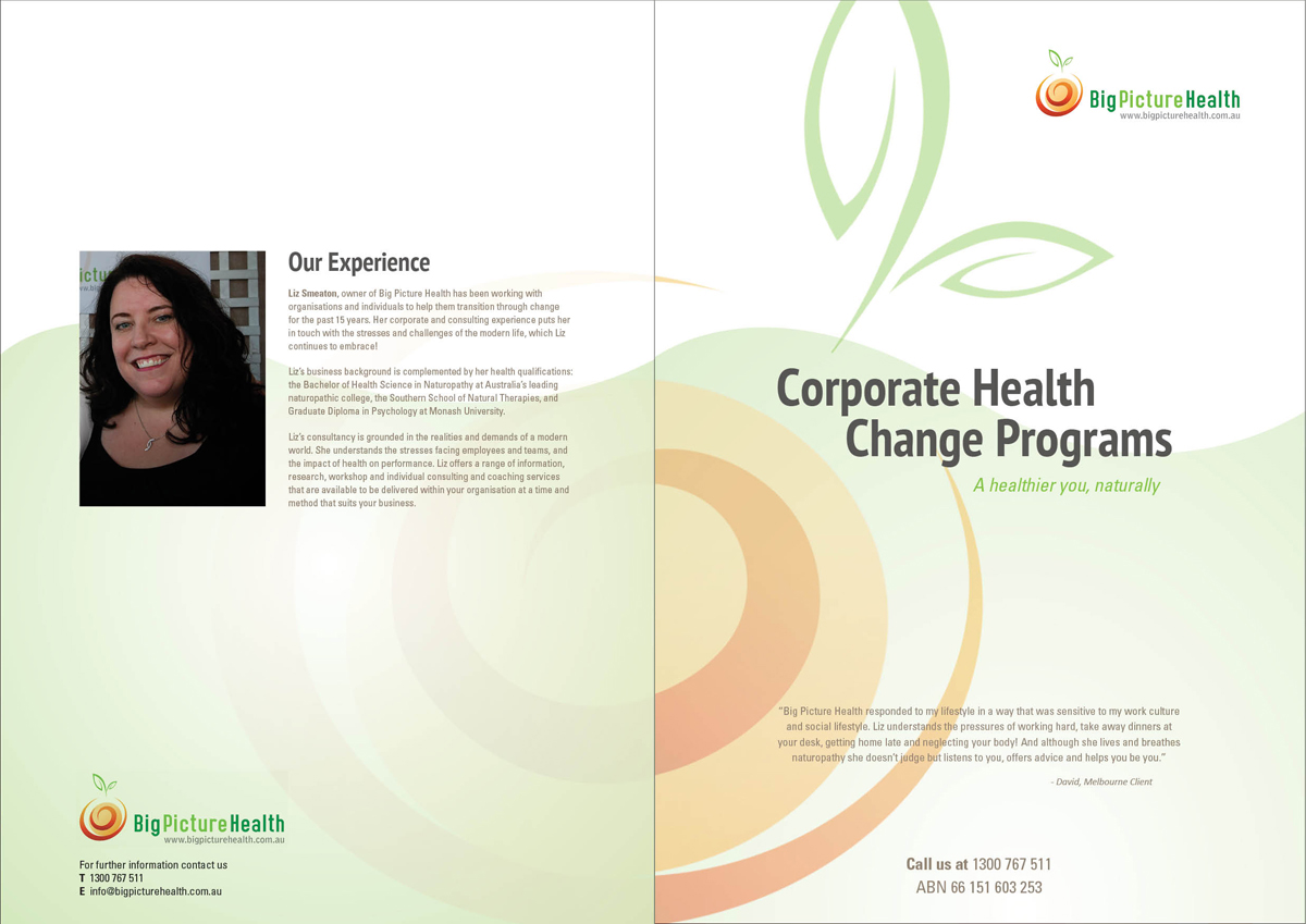 Diseño de Brochure por DesignFive para Big Picture Health | Diseño #1877652