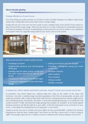 Flyer Design by Vlad Cosac for Solace Creations Double Glazing | Design: #7099356