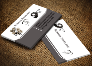 Visitenkarten-Design von Pixi Dust für Scissors Rocks Hair | Design: #7102610
