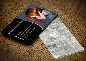Visitenkarten-Design von Pixi Dust für Scissors Rocks Hair | Design: #7102618