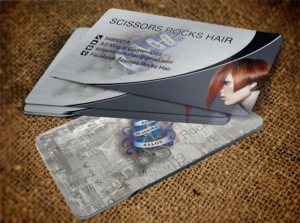 Visitenkarten-Design von Pixi Dust für Scissors Rocks Hair | Design: #7110914