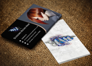 Visitenkarten-Design von Pixi Dust für Scissors Rocks Hair | Design: #7110929