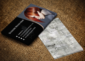 Visitenkarten-Design von Pixi Dust für Scissors Rocks Hair | Design: #7110931