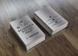 Visitenkarten-Design von maris_e für Scissors Rocks Hair | Design: #7155310