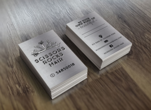 Visitenkarten-Design von maris_e für Scissors Rocks Hair | Design: #7160302