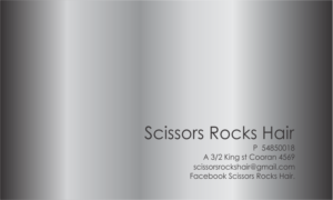 Visitenkarten-Design von ADCStudio für Scissors Rocks Hair | Design: #7143562