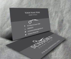 Visitenkarten-Design von Gayan für Scissors Rocks Hair | Design: #7143266