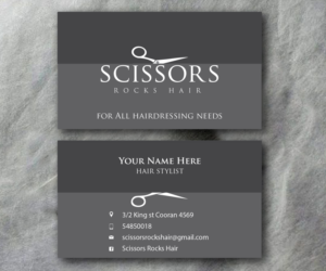 Visitenkarten-Design von Gayan für Scissors Rocks Hair | Design: #7143267