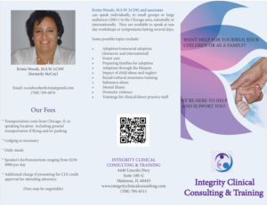 Design de Flyer par D.A. Designs pour Integrity Clinical Consulting and Training LLC | Design : #7140154