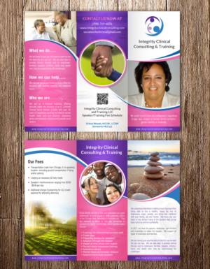 Design de Flyer par debdesign pour Integrity Clinical Consulting and Training LLC | Design : #7139996