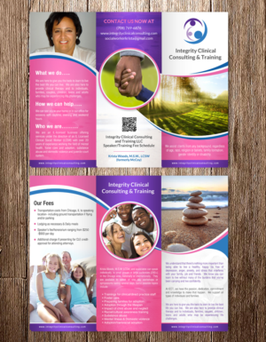 Design de Flyer par debdesign pour Integrity Clinical Consulting and Training LLC | Design : #7140809