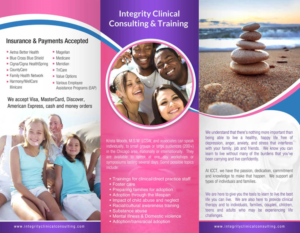 Design de Flyer par debdesign pour Integrity Clinical Consulting and Training LLC | Design : #7310041