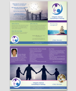 Design de Flyer par alewis.designer19 pour Integrity Clinical Consulting and Training LLC | Design : #7104489