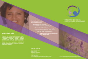 Design de Flyer par AntoanetaG pour Integrity Clinical Consulting and Training LLC | Design : #7102527