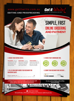 Flyer Design by debdesign for Get it Write! | Design #7131768