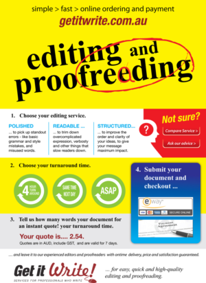 Flyer Design by GMWIRE for Get it Write! | Design: #7164494