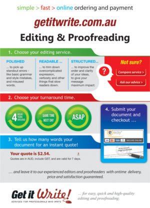 Flyer Design by GMWIRE for Get it Write! | Design: #7187211