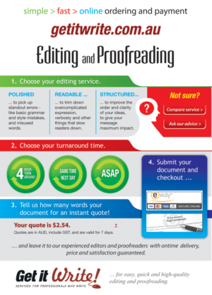 Flyer Design by GMWIRE for Get it Write! | Design: #7187212