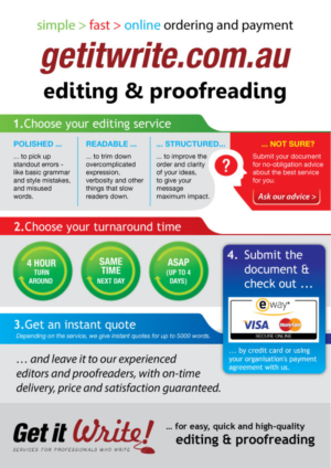 Flyer Design by GMWIRE for Get it Write! | Design: #7411016