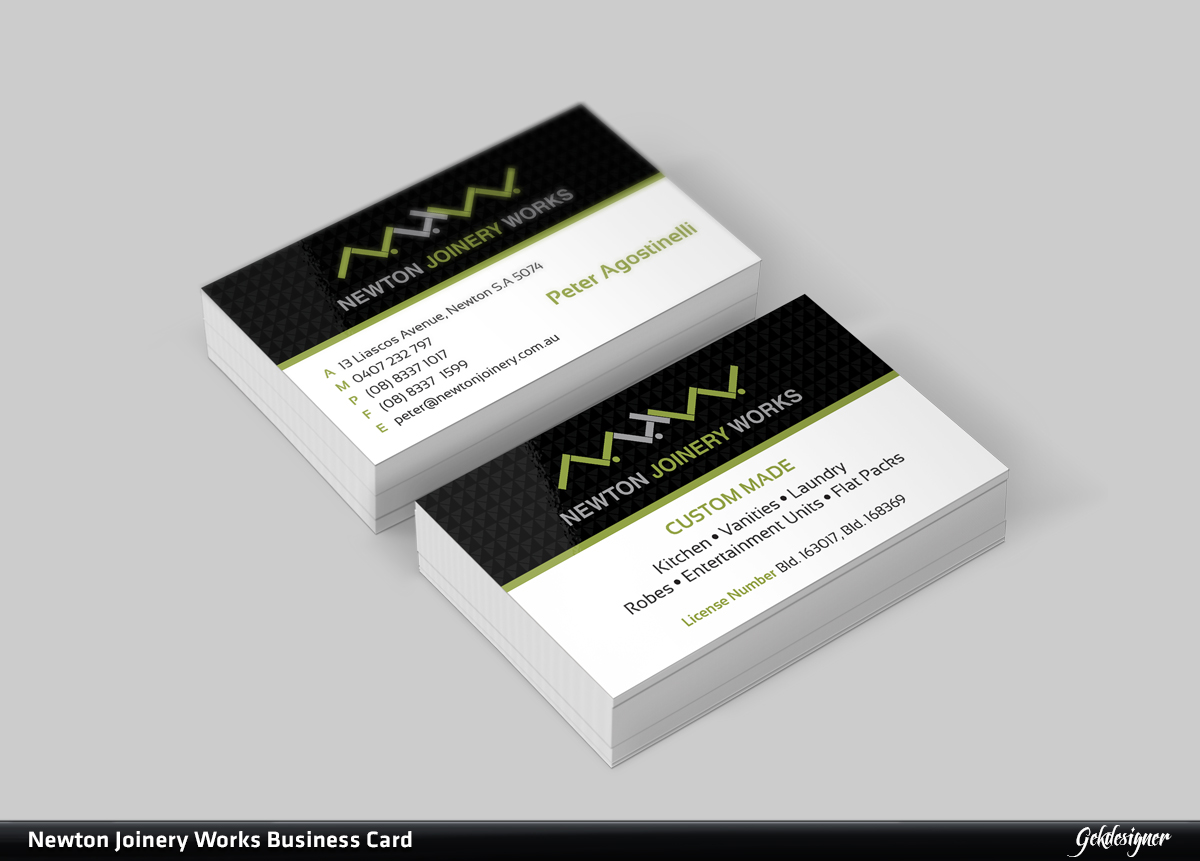Business Card Design by gekgrfx for this project | Design #1813662