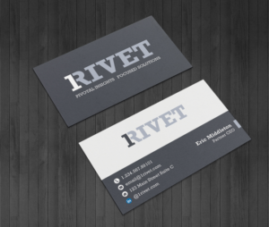 Business Card Design by Zoe Studio for 1Rivet | Design #7128323