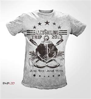 Sailing trip T-Shirt design | Diseño de Camiseta por BABLEO
