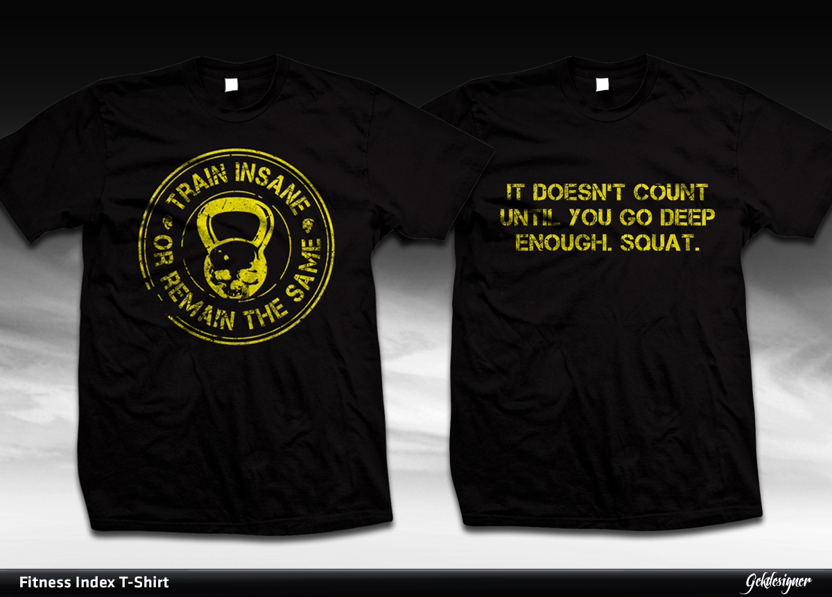 T-shirt Design by gekgrfx for Fitness Index | Design #1857039