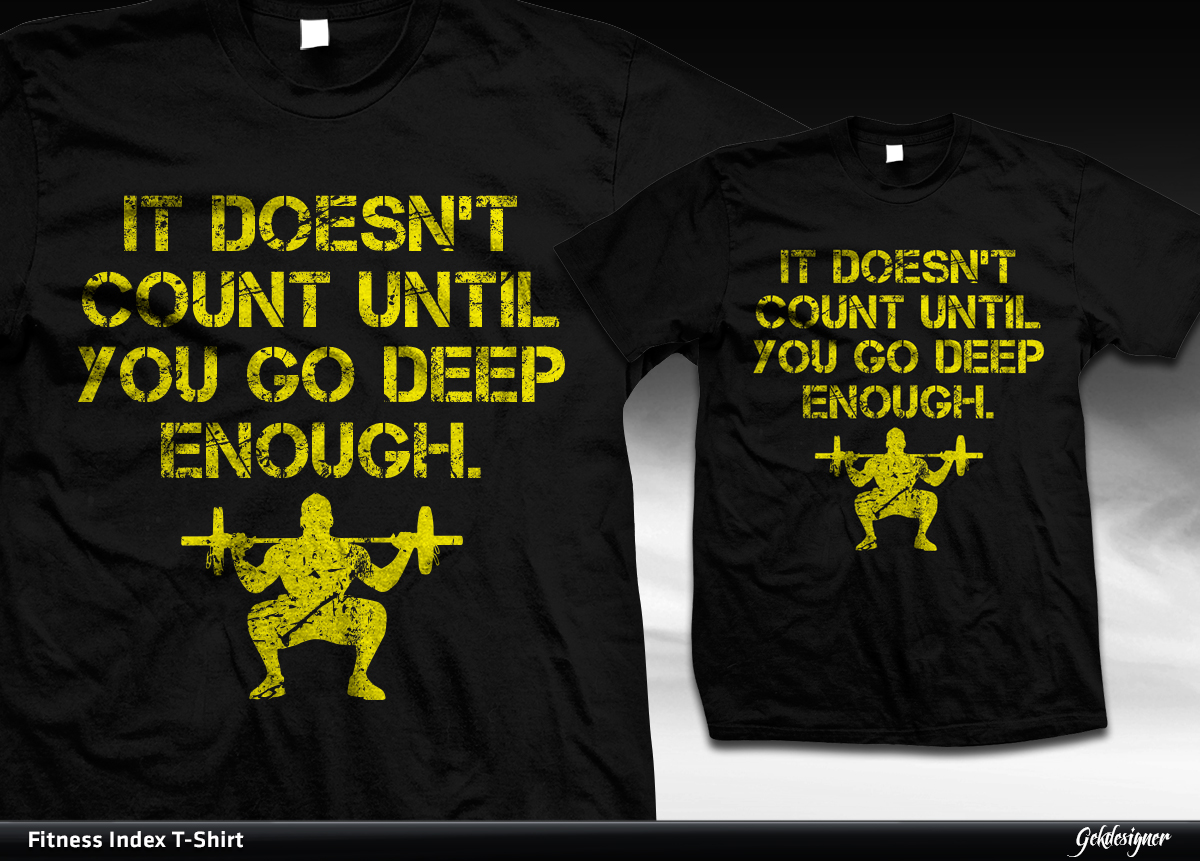 T-shirt Design by gekgrfx for Fitness Index | Design #1859162