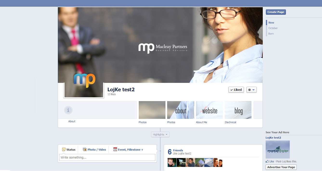 Facebook Design by lojke for Macleay Partners | Design #1881740