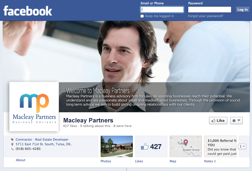 Diseño de Facebook por jgeoinbox para Macleay Partners | Diseño #1883811