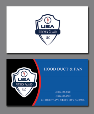 Business Card Design by Pixi Dust for USA Kitchen Guard LLC | Design: #7111892