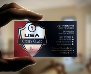 Business Card Design by chandrayaan.creative for USA Kitchen Guard LLC | Design #7114743