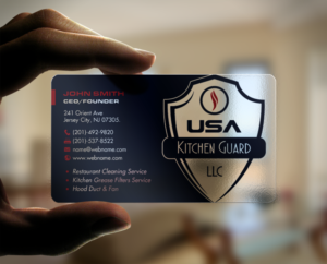 Business Card Design by chandrayaan.creative for USA Kitchen Guard LLC | Design: #7114744