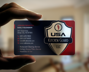 Business Card Design by chandrayaan.creative for USA Kitchen Guard LLC | Design: #7114746