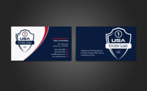 Business Card Design by chandrayaan.creative for USA Kitchen Guard LLC | Design: #7114755