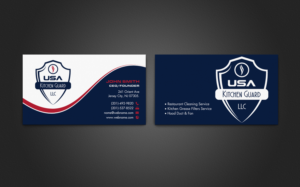Business Card Design by chandrayaan.creative for USA Kitchen Guard LLC | Design: #7114757