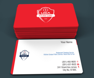 Business Card Design by dezignlab2015 for USA Kitchen Guard LLC | Design: #7244783
