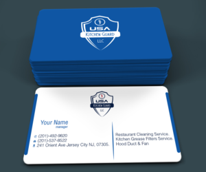 Business Card Design by dezignlab2015 for USA Kitchen Guard LLC | Design: #7244786