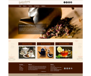 Diseño Web por kranthi.siriit para Goldenberg Finest Tea | Diseño #7119550